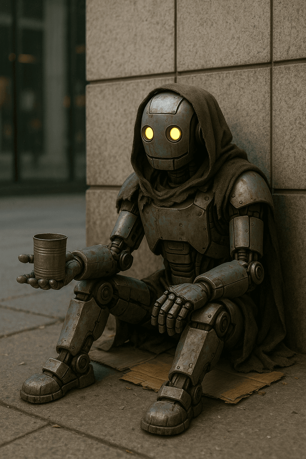 Robot asking for help